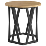 Side Table 2 pcs Artisan Oak Engineered Wood and Steel 868248