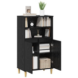Highboard Black Oak 60 x 36 x 110 cm Engineered Wood 8014920