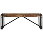 ZNTS Coffee Table Multicolour 100x50x35 cm Solid Wood Reclaimed 4016674