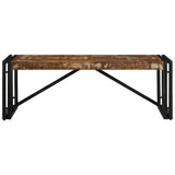 ZNTS Coffee Table Multicolour 100x50x35 cm Solid Wood Reclaimed 4016674