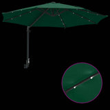Garden Parasol Green 248 x 248 x 148 cm Polyester and Steel 42003244