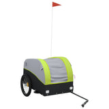 Bike Trailer Black and Green 45 kg Iron 94137