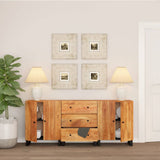 3 Piece Sideboards Solid Wood Acacia 3143639
