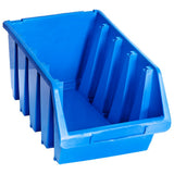 Stacking Storage Bins 14 pcs Blue Plastic 146286