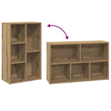 Book Cabinet Artisan Oak 50x25x80 cm Engineered Wood 855781