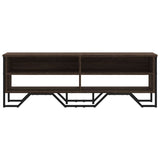 TV Cabinet Brown Oak 122x34x41 cm Engineered Wood 848573