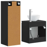 Bathroom Furniture Set 2 pcs Black 33 x 34.5 x 100 cm 3406114
