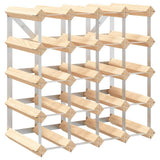 Wine Rack for 20 Bottles Solid Pinewood 282469