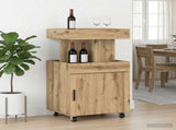 Bar Cart Artisan Oak 50 x 41 x 89 cm Engineered Wood 8015681