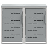 Wheelie Bin Storage Grey 138 x 77.5 x 112.5 cm Stainless Steel 3422243