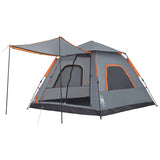 Camping Tent Dome 5-Person Grey and Orange Quick Release 4004148