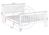 ZNTS Monaco 5' Bed High Foot End 200-204-007