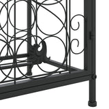Wine Rack for 33 Bottles Black 45x36x100 cm Wrought Iron 358369