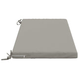 2-Piece Bench Cushions SOEST 2 pcs 100% Polyester Grey 949351