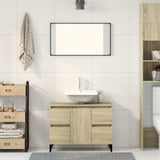 Sink Cabinet Sonoma Oak 80x33x60 cm Engineered Wood 849666