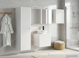Bathroom Cabinet Set 5 pcs White Engineered Wood 3407343