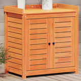Potting Table with Shelves Brown 82.5x50x86.5 cm Solid Wood Pine 844635