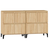 Sideboards 2 pcs Sonoma Oak 60x35x70 cm Engineered Wood 3185762