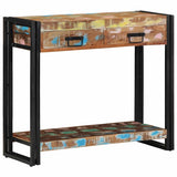Console Table Multicolour 90 x 33 x 75 cm Solid Reclaim Wood 4102738