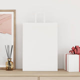 Paper Bags 250 pcs with Handles White 32x17x44 cm 4101846