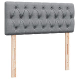Box Spring Bed with Mattress Light Grey 120x200 cm Fabric 3285862