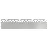 Lawn Edgings 10 pcs Silver 103 x 0.05 x 22 cm Galvanised Steel 874843