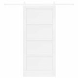 Sliding Door ORKDAL White 93 x 202 cm Solid Pine Wood 3333767