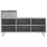 Shoe Cabinet Concrete Grey 102x36x60 cm Engineered Wood 831368