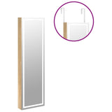 Mirror Jewellery Cabinet with LED Lights Wall Mounted 353255