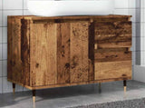 Bathroom Cabinet Old Wood 65x33x60 cm Engineered Wood 857223