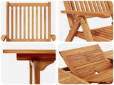 Outdoor Dining Set with Parasol 8 pcs Cream White and Natural 3438537