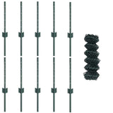 Fence and Post Green 0.4 x 10 m Steel 3336229