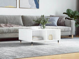 Coffee Table High Gloss White 60x50x36.5 cm Engineered Wood 830534