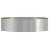 Planter Ring Silver 80 x 80 x 20 cm Stainless Steel 873628
