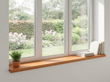 Window Sills 2 pcs Light Brown 120 x 30 x 2 cm Solid Beech Wood 42048196