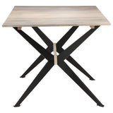 Dining Table 180x90x76 cm Solid Mango Wood 321688