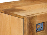 Bedside Cabinet 2 pcs Natural 40 x 33 x 46 cm Solid Mango Wood 4018257
