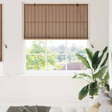 Roller Blind Brown 140 x 220 cm Bamboo 42006923