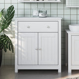 Bathroom Cabinet BERG White 69.5x34x80 cm Solid Wood Pine 358542