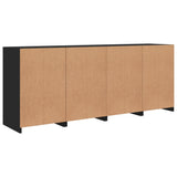 Sideboard with LED Lights Black 164x37x67 cm 3209052