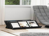 Magazine Rack Black Oak 90 x 53 x 28.5 cm Engineered Wood 890889