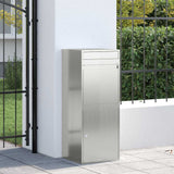 Parcel Drop Box Silver 47.5 x 38 x 59 cm Galvanised Steel 874938