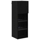 Wall-mounted TV Cabinets 2 pcs Black Oak 30.5 x 30 x 90 cm 882953