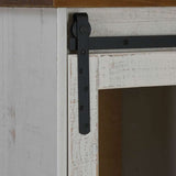 Sideboard HALDEN 2 Sliding Doors White 112x40x80 cm Solid Wood 4018426