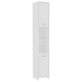 4 Piece Bathroom Furniture Set White Engineered Wood 3056880