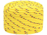 Multipurpose Utility Rope 16 mm 50 m Yellow PP 1560 kg Max Load 3473209