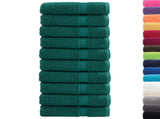 Premium Bath Towels "SOLUND" 10 pcs Green 100x150 cm 600 gsm 137337