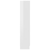 Book Cabinet High Gloss White 82.5x30.5x150 cm Engineered Wood 802729