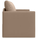 Sofa Bed Cappuccino 124 x 71 x 78 cm Artificial Leather 4106712