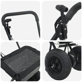 Spreader Black 53 x 81.5 x 78 cm PVC and Steel 42019627